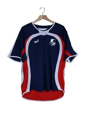 Inaria Unisex Sz AM #18 Red White Blue Soccer Jersey